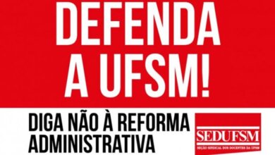 Foto de UFSM. Seção Sindical dos Docentes realizará um “adesivaço” contra PEC da Reforma Administrativa