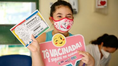 Foto de COVID. 470 doses de vacina foram aplicadas em crianças, em Santa Maria, no início da imunização