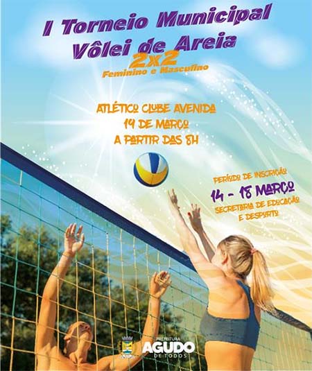 1º Torneio de Vôlei de Areia acontece neste domingo, no Parque Central 