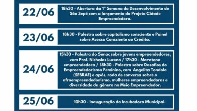 Foto de SÃO SEPÉ. Primeira Semana do Desenvolvimento terá início na quarta-feira (22). Confira a programação