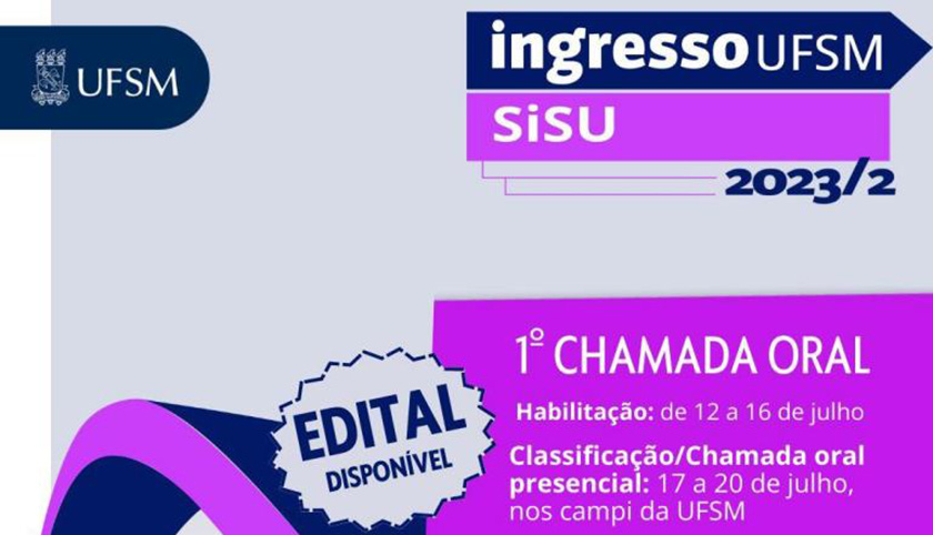 Inscrições no Vestibular Extraordinário UFSM 2023 seguem até 12/06 – SiSU