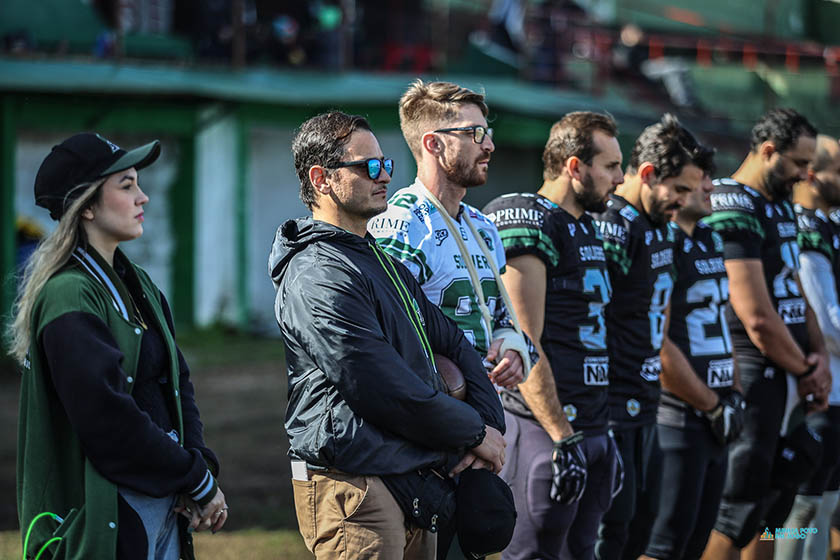 FUTEBOL AMERICANO. Soldiers decide a semifinal da Conferência Sul contra o  Almirantes, em Itajaí, SC - Claudemir Pereira