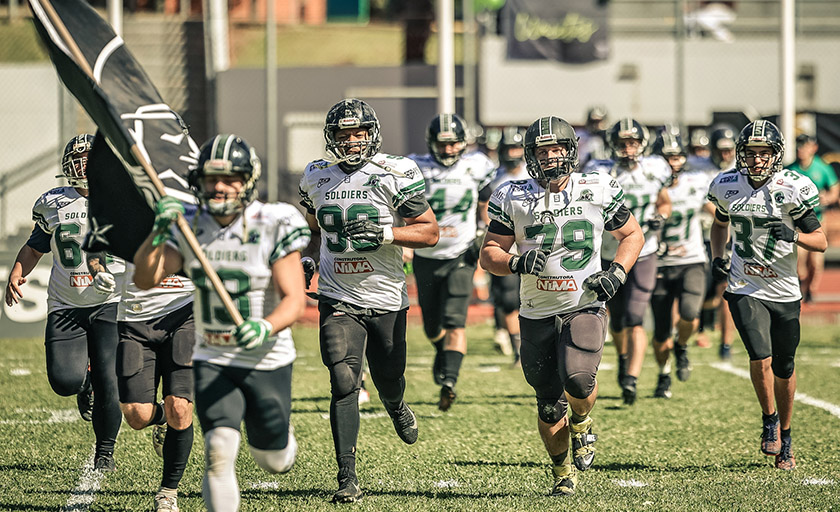 FUTEBOL AMERICANO. Com Soldiers em 1º lugar, tabela geral do Campeonato  Gaúcho está definida - Claudemir Pereira